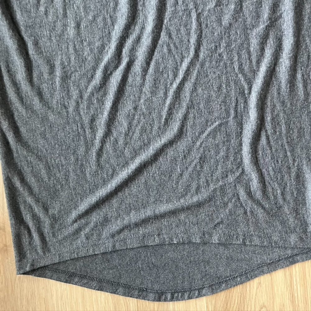 Athleta Treadlight Asymmetrical Relaxed Tee Medium Gray - Picture 8 of 8